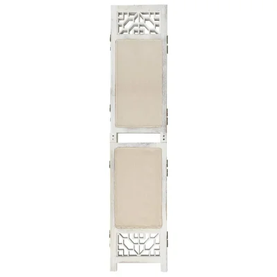Paravan - Sobne pregrade 4-delni krem 140x165 cm blago
