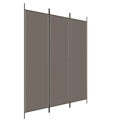Paravan - Sobne pregrade 3-delni antracit 150x220 cm blago