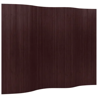 Delilnik prostora - Paravan iz bambusa temno rjave barve 250x165 cm