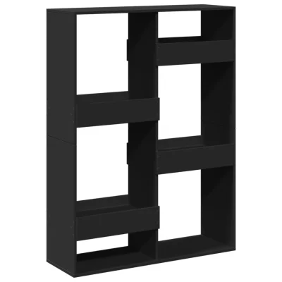 Paravan - Pregrada - Sobne pregrade za prostor črna 100x33x135 cm inženirski les