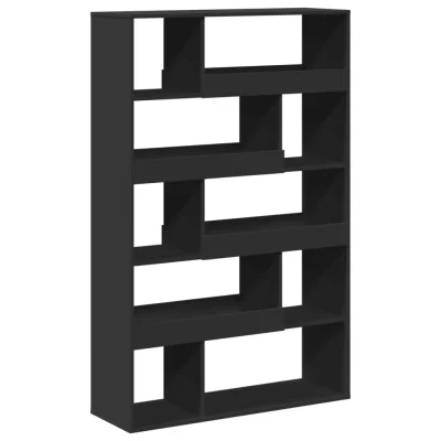 Paravan - Pregrada - Sobne pregrade za prostor črna 100x33x156,5 cm inženirski les