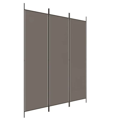 Paravan - Sobne pregrade 3-delni antracit 150x200 cm blago