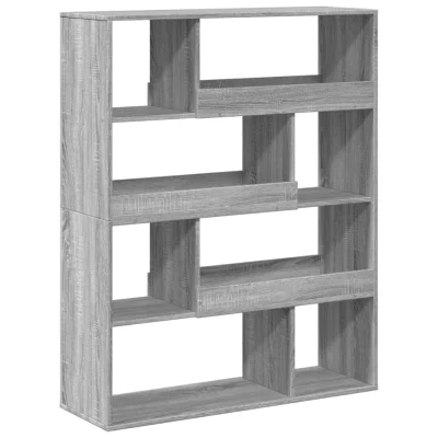 Paravan - Pregrada - Sobne pregrade za prostor siva sonoma 100x33x125,5 cm inženirski les