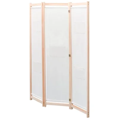 Paravan - Sobne pregrade 3-delni blago 120x170x4 cm krem
