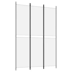Paravan - Sobne pregrade 3-delni bel 150x220 cm blago