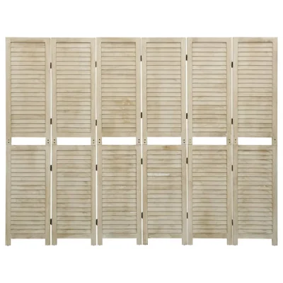 Paravan - Sobne pregrade 6-delni 210x165 cm trden les pavlovnije
