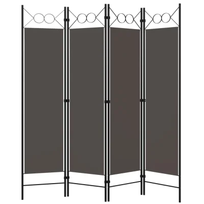 Paravan - Sobne pregrade 4-delni antraciten 160x180 cm