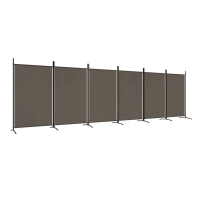 Paravan - Sobne pregrade 6-delni antraciten 520x180 cm blago