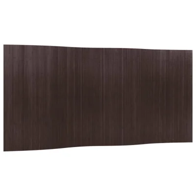 Paravan - Sobne pregrade temno rjav 165x400 cm bambus