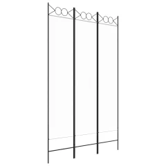 Paravan - Sobne pregrade 3-delni bel 120x200 cm blago