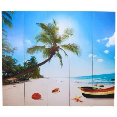 Zložljiv Paravan - Sobne pregrade 200x170 cm plaža