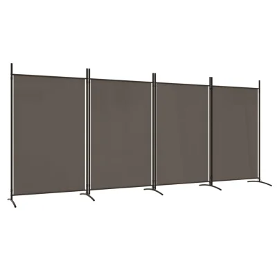 Paravan - Sobne pregrade 4-delni antracitna 346x180 cm blago