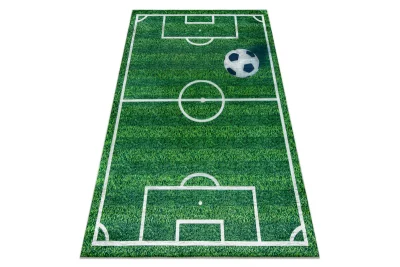 BAMBINO 51760 pralna preproga Nogometno igrišče, nogomet za otroke proti zdrsu - zelena 200x290 cm