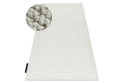 Preproga CASABLANCA LOOP bela, petlja, mehka 400x400 cm