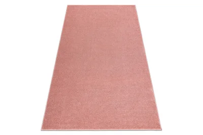 ETON PLUS pudrasto roza tepih, enobarven, enoten, gladek 400x400 cm