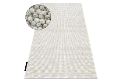 Preproga CASABLANCA LOOP bela / bež petlja, mehka 100x200 cm