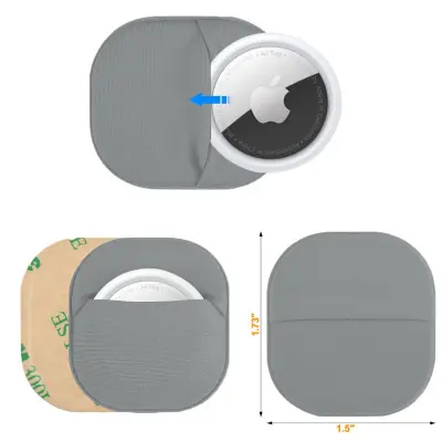 Eleganten zaščitni etui iz likre za Apple AirTags Grey