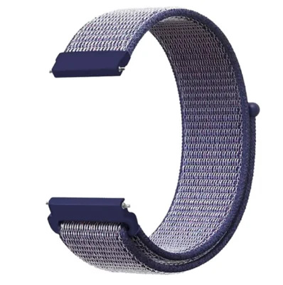 Najlonski pašček za uro za Samsung Watch 4/5/6 & Huawei GT4 Blue 22 mm