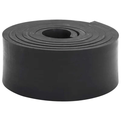 vidaXL Gumijasti rob za snežni plug črn 300x10x1 cm