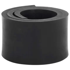 vidaXL Gumijasti rob za snežni plug črn 100x10x1 cm