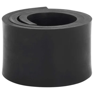 vidaXL Gumijasti rob za snežni plug črn 100x10x1 cm