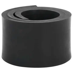 vidaXL Gumijasti rob za snežni plug črn 120x8x1 cm