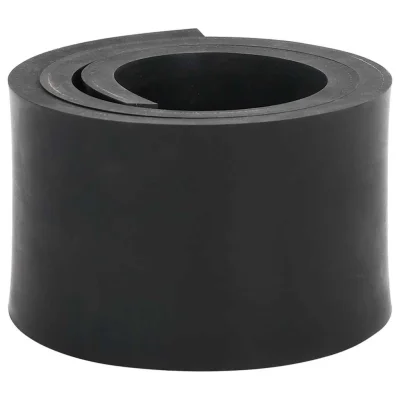 vidaXL Gumijasti rob za snežni plug črn 120x8x1 cm