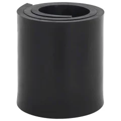 vidaXL Gumijasti rob za snežni plug črn 100x15x1 cm