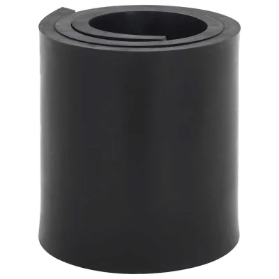 vidaXL Gumijasti rob za snežni plug črn 100x15x1 cm