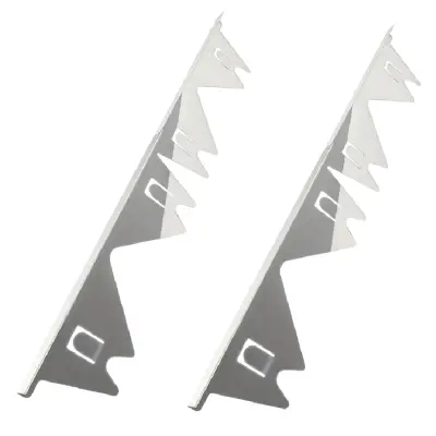 Pokrov reže štedilnika, Zapolnitev vrzeli, Letvica za kuhinjsko površino (2 kosa/set) | STOVGAP siva