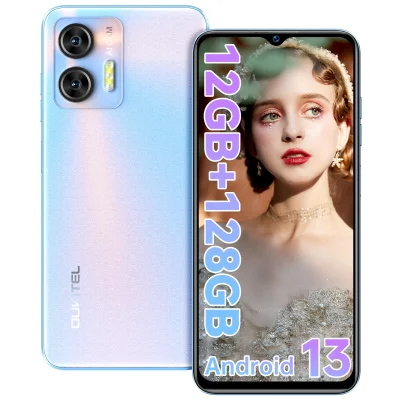 OUKITEL C36 12GB(4+8GB)+128GB, modra pametni telefon Android 13, 6.56” HD+ 5150mAh