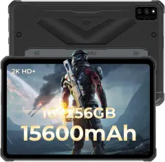 HOTWAV R6 Ultra 16GB(8+8GB)/256GB/TF 2TB, 4G-LTE črna Trpežna tablica računalnik, 15600mAh 10.4" Android 13