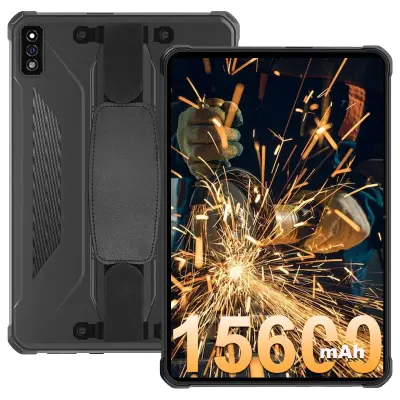 HOTWAV R5 4GB/64GB/TF 1TB, 4G-LTE črna Trpežna tablica računalnik, 15600mAh 10.1" Android 12