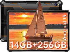 OUKITEL RT5 14GB(6+8GB)/256GB/TF 1TB, 4G-LTE oranžna Trpežna tablica računalnik, 10000mAh 10.1" Android 13