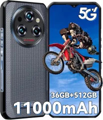 OUKITEL WP35 Pro 5G 36(12+24GB)/512GB Dimensity 6300, siva pametni robustni telefon Android 14, 6.6" FHD+