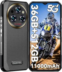 OUKITEL WP35 Pro 5G 36(12+24GB)/512GB Dimensity 6300, črna pametni robustni telefon Android 14, 6.6" FHD+