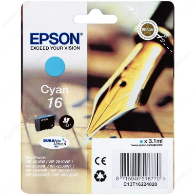 EPSON T1622 Cyan kartuša - C13T16224020