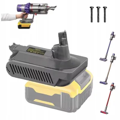 Rosfix Adapter za Baterijo Dewalt 18V/20V/60V – Nadomestni Del za Sesalnik Dyson V10 | ABS, DCB204–DCB609