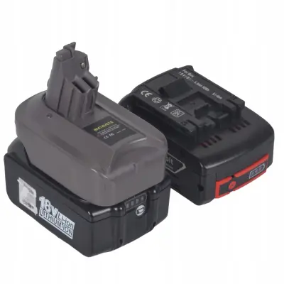 Rosfix Adapter za Akumulator Bosch – Nadomestni Del za Sesalnik Dyson V6/V7/V8 | Zaščita, Črn Plastika