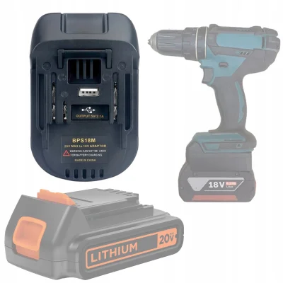 BLACK&DECKER / STANLEY 18V ZA MAKITA 18V BATERIJSKI ADAPTER / PRETVORNIK (BPS18M)
