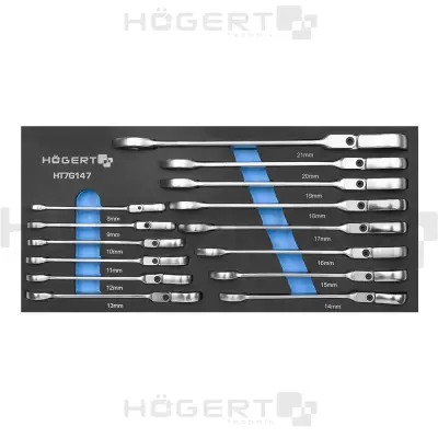 Set 14 kosov 8-21mm KLJUČ VILIČASTO OBROČNI RAGLER WRENCH