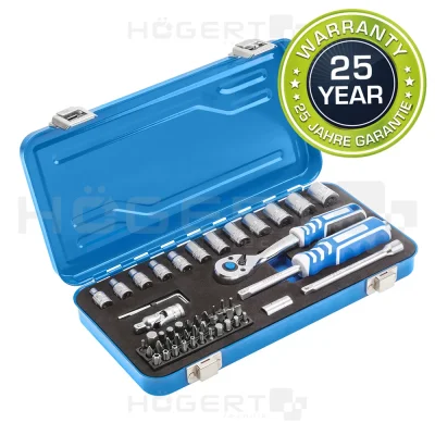 Komplet 53 ročnih nastavkov 1/4˝ CrV CrMo