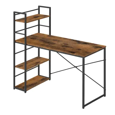 Računalniška miza MAX 4.0 - rustikalne / črne noge