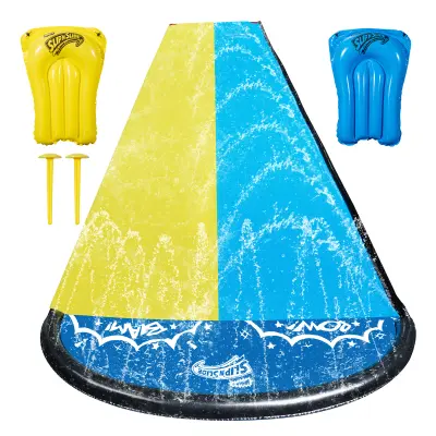 Wham-O Slip N Slide Double Wave Rider 18ft z boogie desko, poletne igrače za otroke od 5 do 12 let, enostavna postavitev
