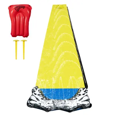 Wham-O Slip N Slide Wave Rider 18ft z boogie desko, poletne zunanje igrače za otroke od 5 do 12 let, popolno za zabave na travniku