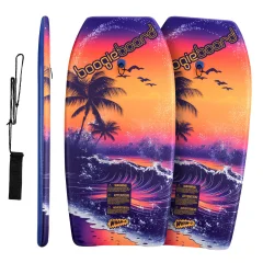 Wham-O 2-paket 37-palčnih Boogie Board z zapestnim povodcem in Phuzion Core Crescent Tail prevleko za vse od 8 let - Beach