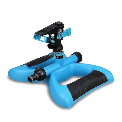 Vrtni škropilnik, škropilnik vrhunske kakovosti za zalivanje velikih površin do 360 stopinj, samodejni vrtljivi vodni škropilnik za trato 1 kos-moder