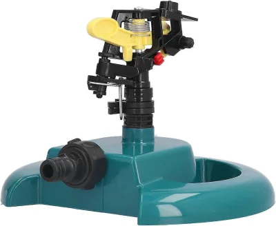 Vrtni škropilnik, vrtljivi škropilnik za trato z namakalnim sistemom z okroglo osnovo za vrtno travno teraso