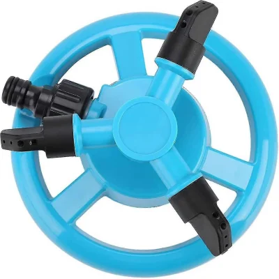 2 kosa 360 zalivanje trate, vrtna zalivalka, avtomatska vrtljiva šoba za samodejno zalivanje trate, vrta in zelenjavnega vrta (modra)