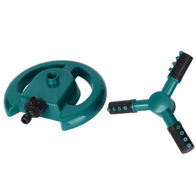 Orodje za namakanje trate, 360-stopinjsko vrtljiva vrtna brizgalna voda s tremi rokami